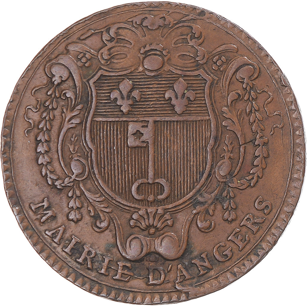 France, Token, Anjou, Vincent Benoist, maire d’Angers, 1755, EF(40-45)