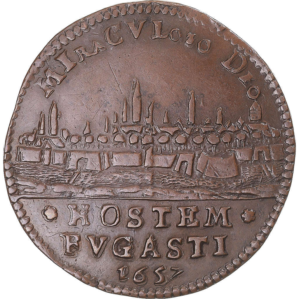 Spanish Netherlands, Token, Philippe IV, Valenciennes libérée, 1657