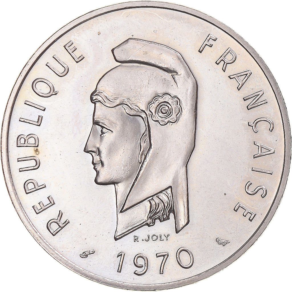 Coin, FRENCH AFARS & ISSAS, 100 Francs, 1970, Paris, ESSAI, MS(64)