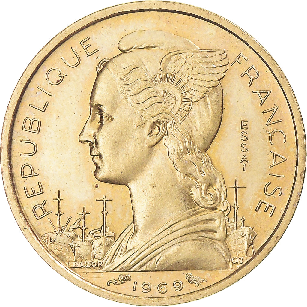 Monnaie, Territoire français des Afars et des Issas, 10 Francs, 1969, Paris
