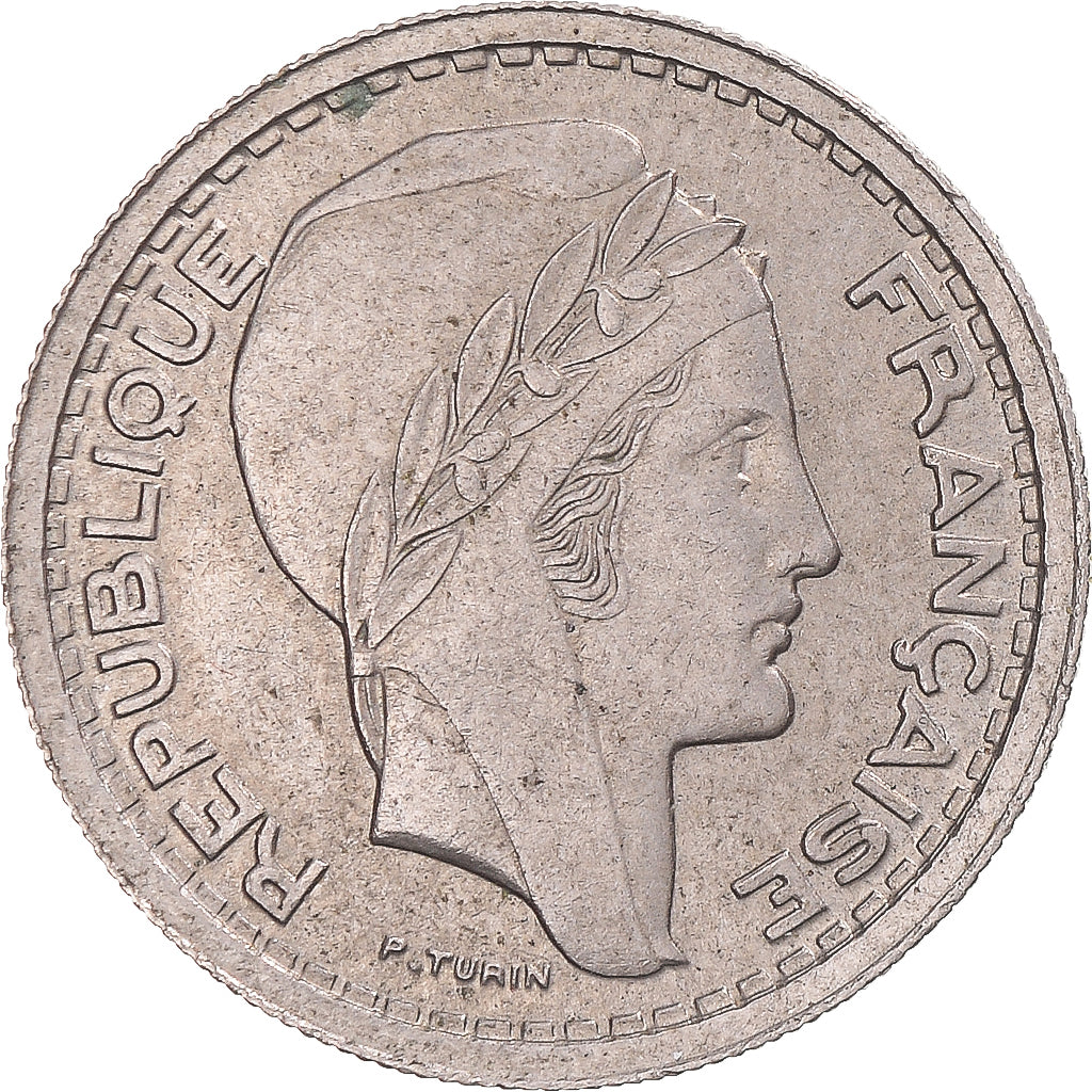 Moneta, Francja, Algérie, 20 Francs, 1949, Paris, EF(40-45), Miedź-Nikiel