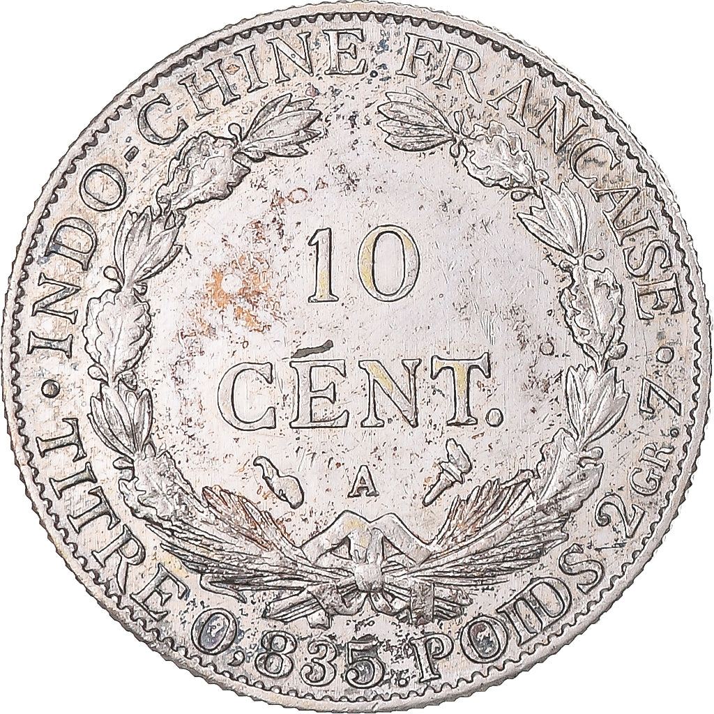 Coin, FRENCH INDO-CHINA, 10 Cents, 1901, Paris, AU(50-53), Silver, KM:9