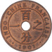Munten, FRANS INDO-CHINA, Cent, 1901, Paris, ZF+, Bronzen, KM:8