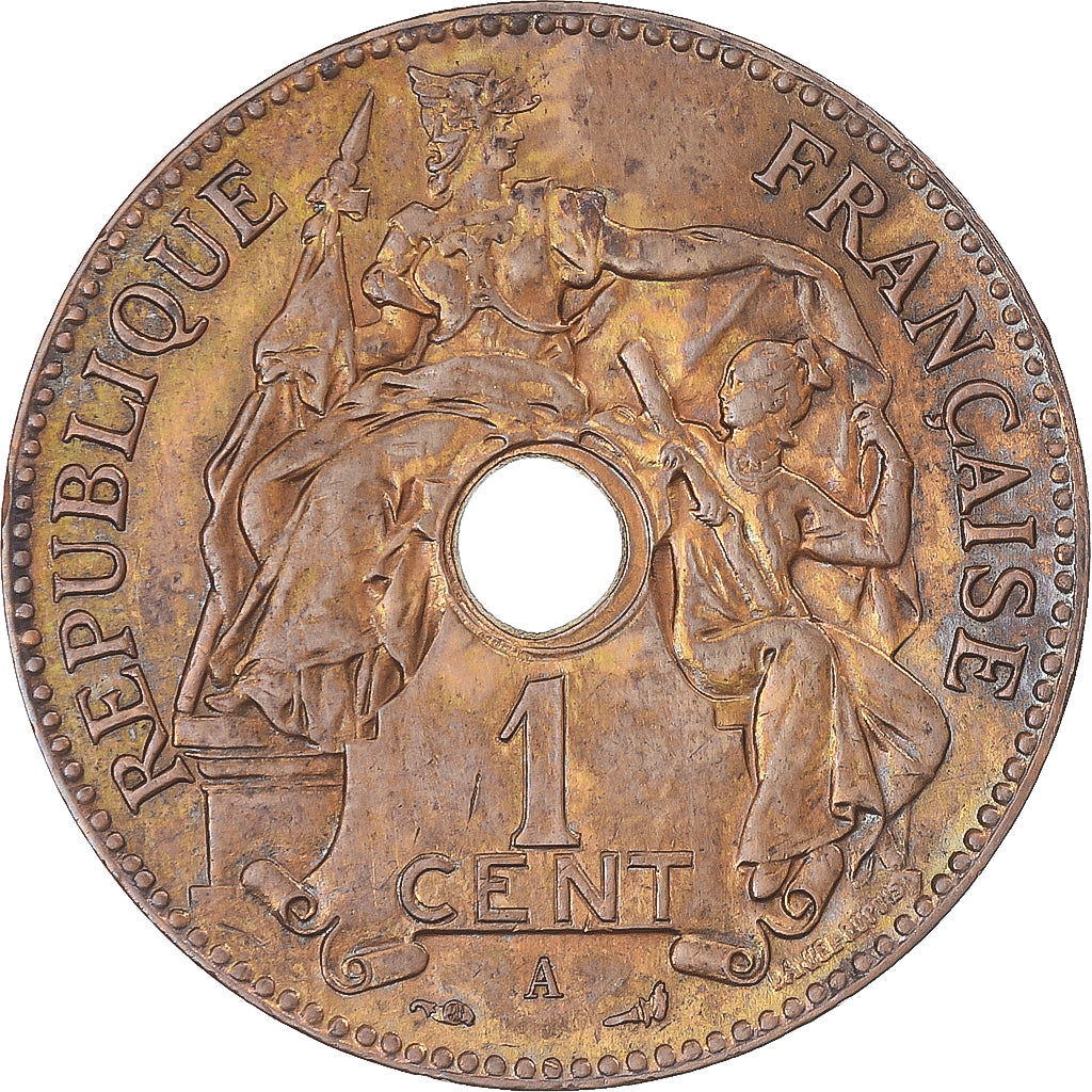 Coin, FRENCH INDO-CHINA, Cent, 1902, Paris, MS(63), Bronze, KM:8