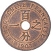Moneda, INDOCHINA FRANCESA, Cent, 1903, Paris, EBC+, Bronce, KM:8