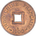 Moneda, INDOCHINA FRANCESA, Sapèque, 1900, Paris, EBC, Bronce, KM:6