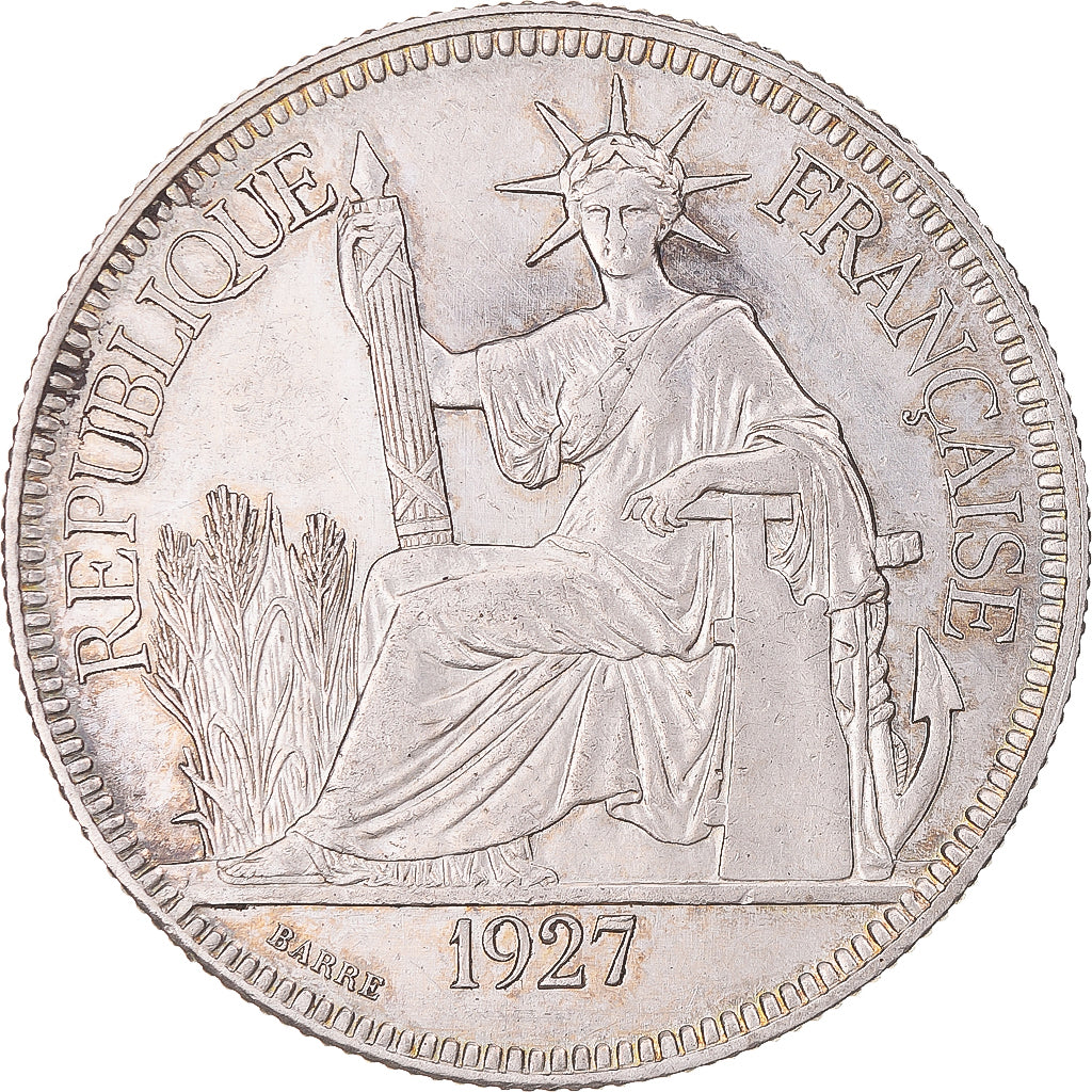 Monnaie, Indochine française, Piastre, 1927, Paris, TTB+, Argent, KM:5a.1