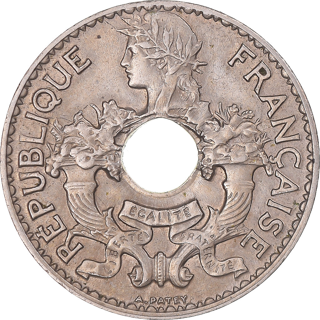 Coin, FRENCH INDO-CHINA, 5 Cents, 1930, Paris, AU(55-58), Copper-nickel, KM:18