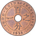 Monnaie, Indochine française, Cent, 1938, Paris, SUP, Bronze, KM:12.1