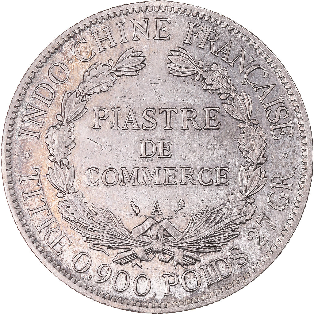 Moneta, FRANCUSKIE INDOCHINY, Piastre, 1905, Paris, EF(40-45), Srebro, KM:5a.1