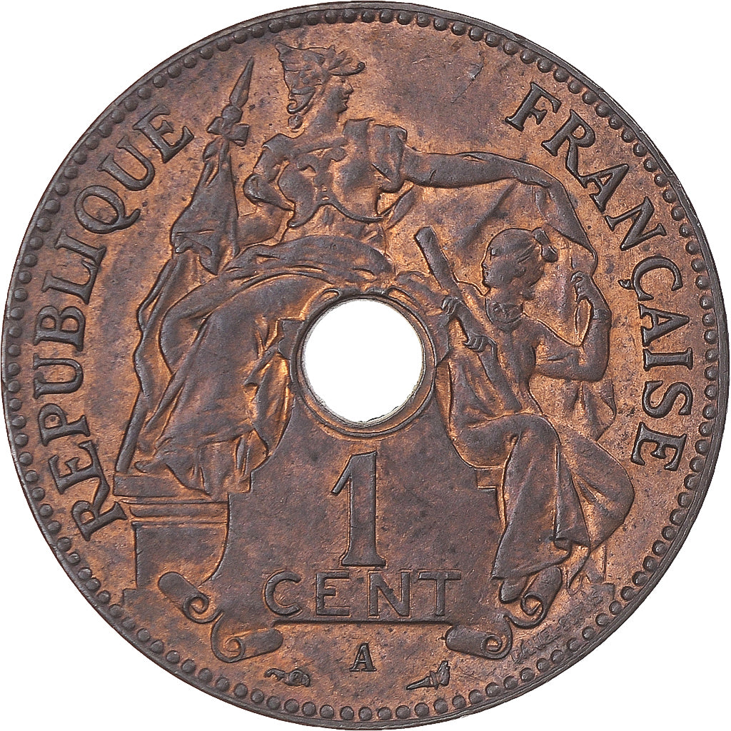 Monnaie, Indochine française, Cent, 1906, Paris, SUP+, Bronze, KM:8