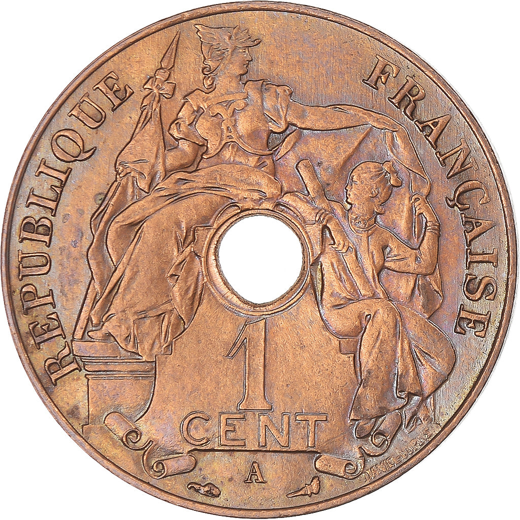 Coin, FRENCH INDO-CHINA, Cent, 1912, Paris, MS(60-62), Bronze, KM:12.1