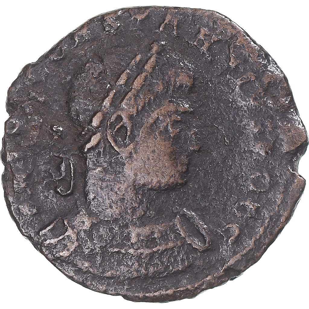 Moneta, Constantius II, Follis, 330-331, Trier, MB, Bronzo, RIC:521