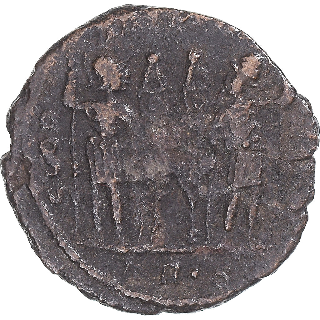 Moneta, Constantius II, Follis, 330-331, Trier, MB, Bronzo, RIC:521