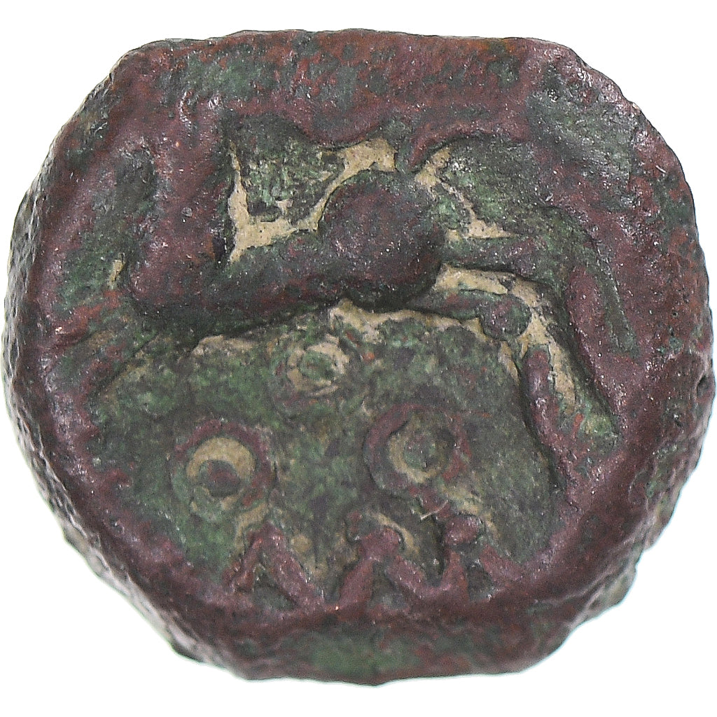Coin, Remi, bronze au cheval et aux annelets, 60-50 BC, VF(20-25), Bronze