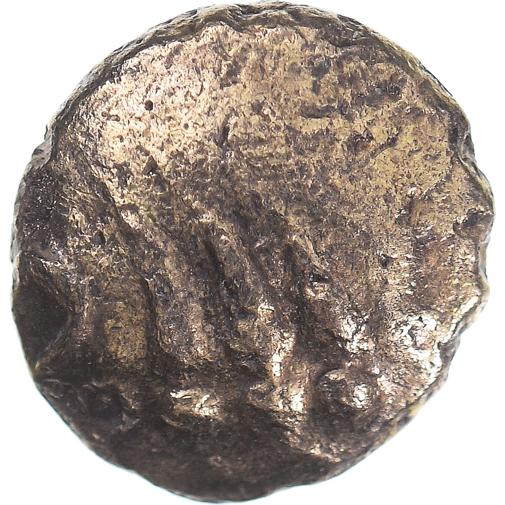 Münze, Remi, 1/4 statère aux segments, 80-50 BC, SS, Electrum, Delestrée:183