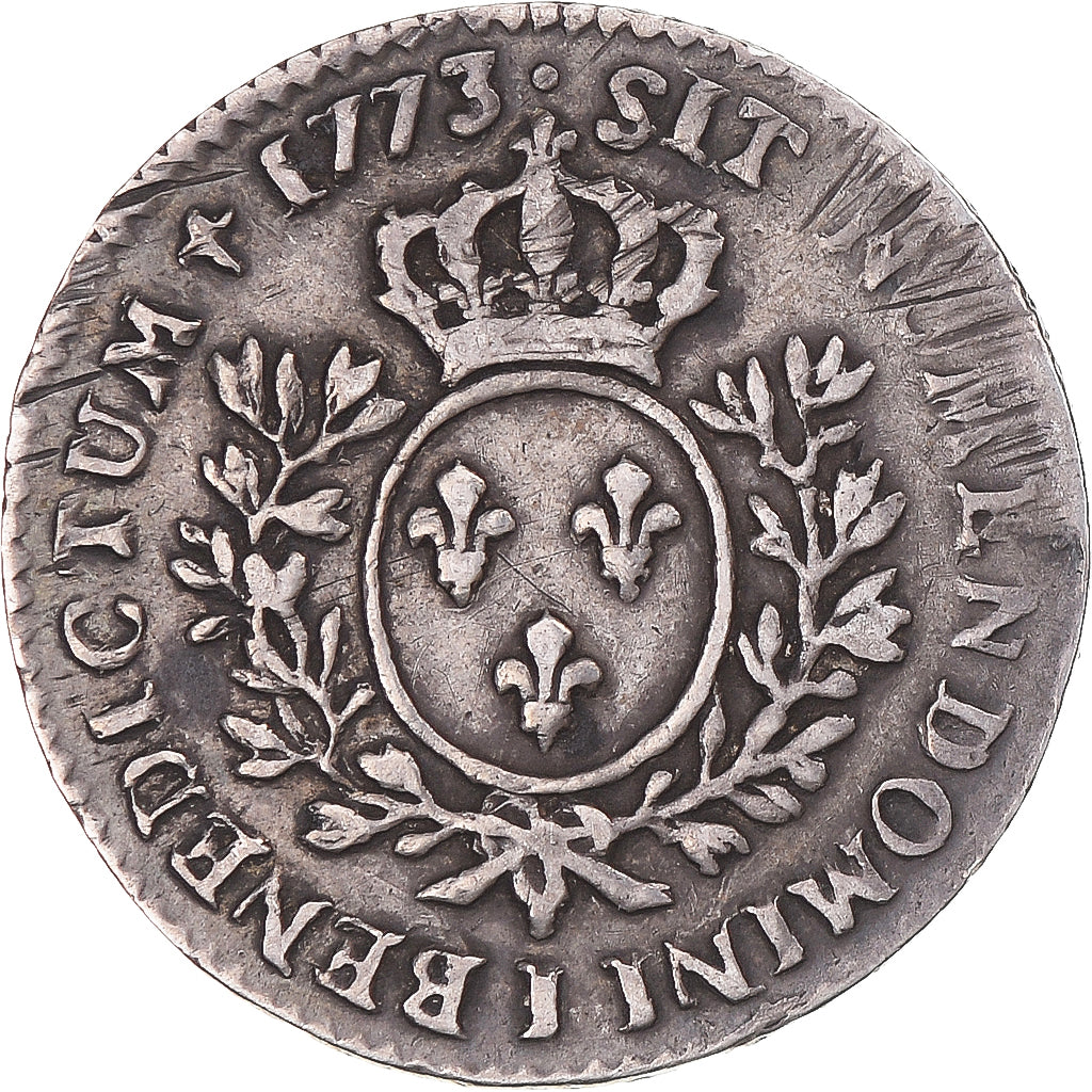 Munten, Frankrijk, Louis XV, 1/10 Ecu à la vieille tête, 1773, Limoges, ZF
