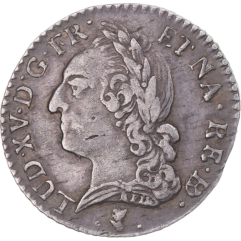 Moneta, Francia, Louis XV, 1/10 Écu de Béarn à la vieille tête, 1773, Pau