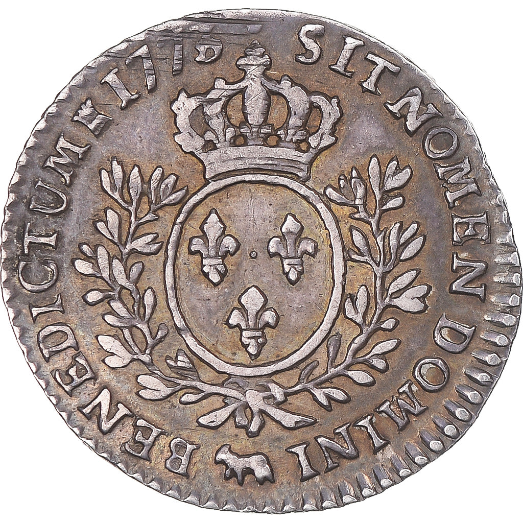 Moneta, Francia, Louis XV, 1/10 Écu de Béarn à la vieille tête, 1773, Pau