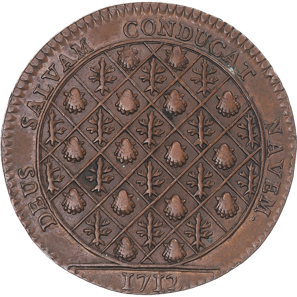 Frankreich, betaalpenning, Languedoc, Auvellier, secrétaire du roi, 1712, SS+