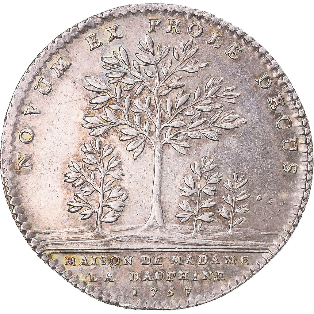 Frankreich, betaalpenning, Dauphiné, dauphine Marie Josèphe de Saxe, 1757, VZ