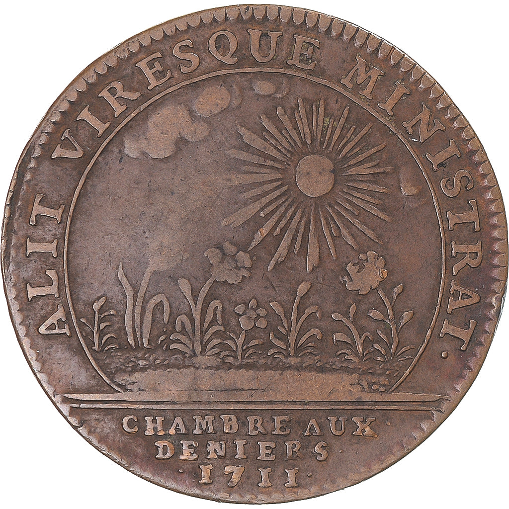 Frankreich, betaalpenning, Bourgogne, Louis-François Bardet de Vermanton, 1711