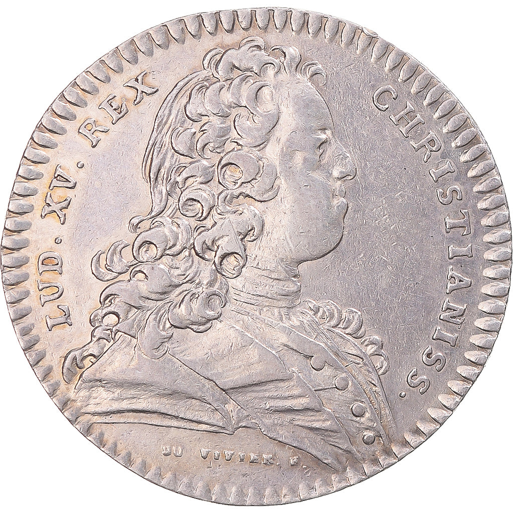 Francia, zeton, Louis XV, Préliminaires de paix du traité de Séville, 1728