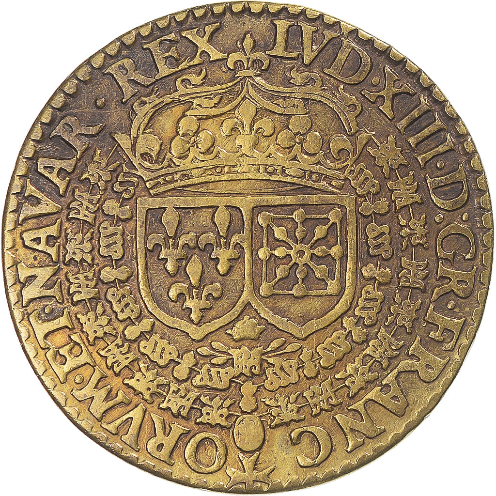 Frankreich, betaalpenning, Louis XIII, Édit sur les duels, 1615, SS, Messing