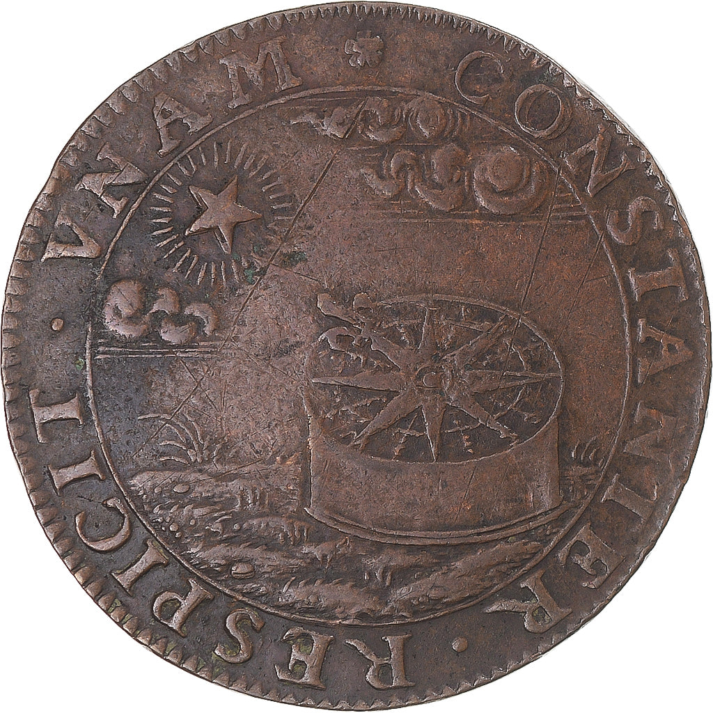 Frankreich, betaalpenning, Louis XIII, Boussole, 1625, SS, Kupfer