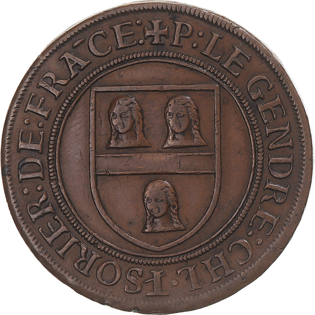 Frankreich, betaalpenning, Pierre Le Gendre, trésorier du roi, SS+, Bronze