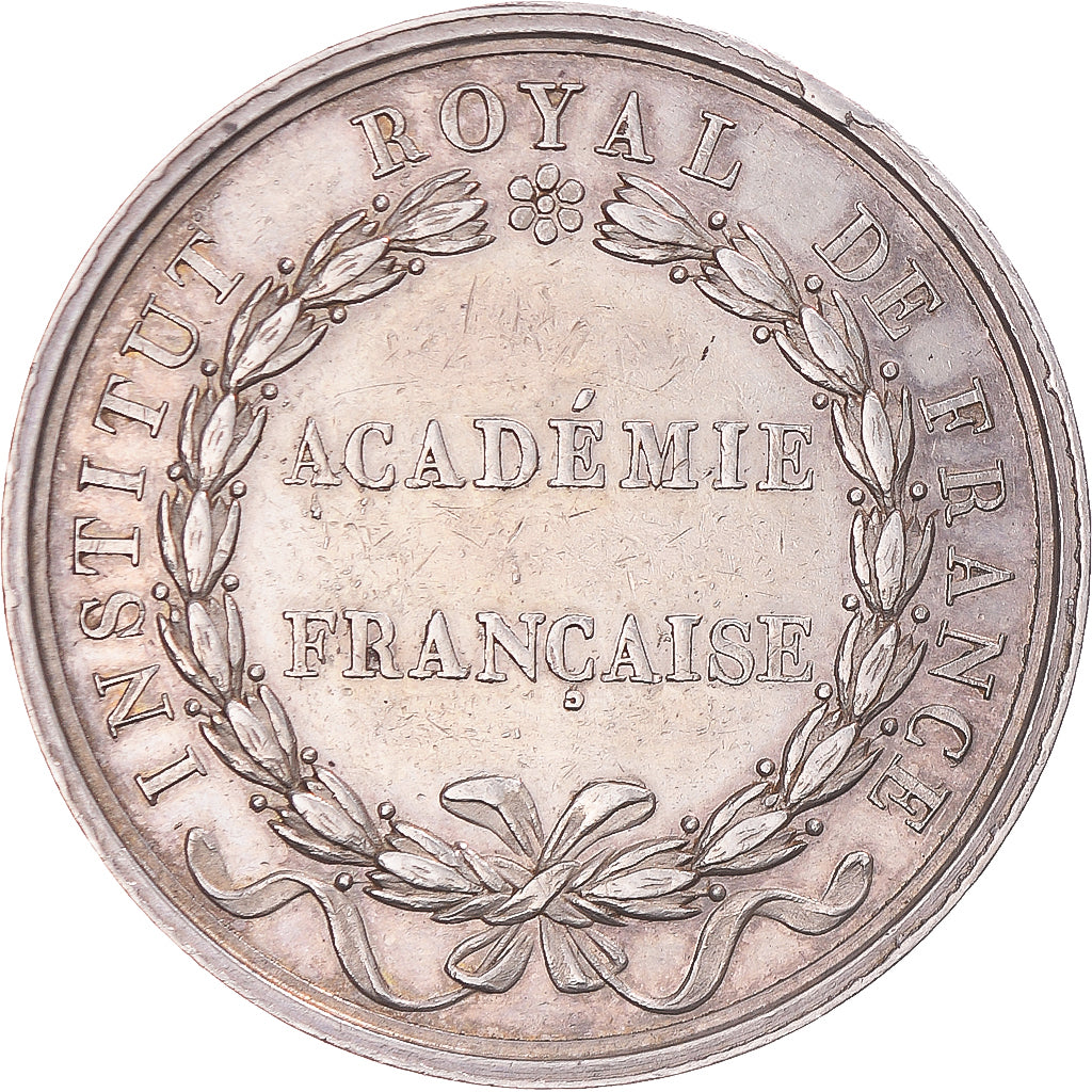 France, Jeton, Louis XVIII, Académie française, TTB+, Argent