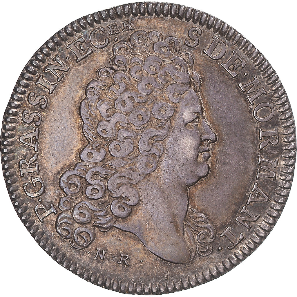 Frankreich, betaalpenning, Bourgogne, P. Grassin, seigneur de Mormant, SS+