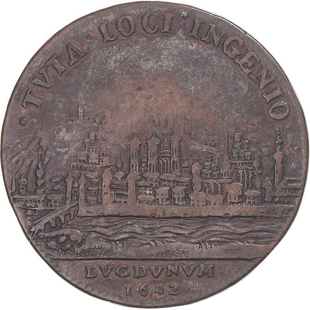 France, Token, Consulat de Lyon, Jean-Baptiste Dulieu, 1692, VF(30-35), Copper