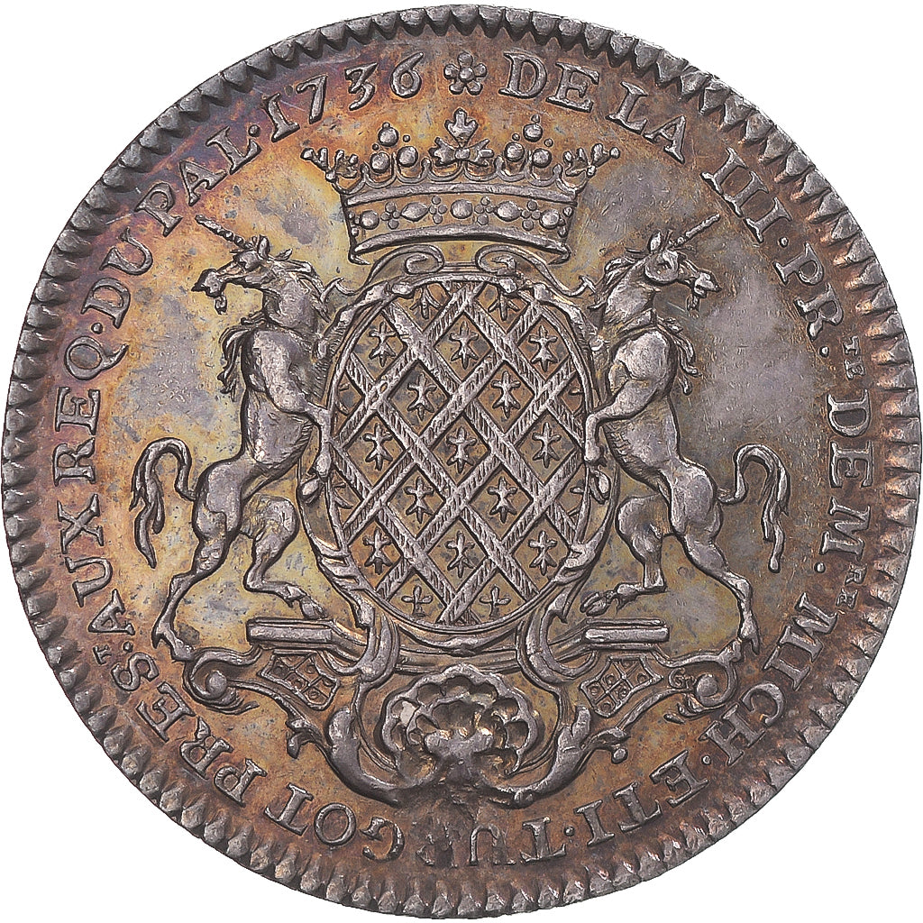 France, Jeton, Michel-Étienne Turgot, prévôt de Paris, 1736, SPL, Argent