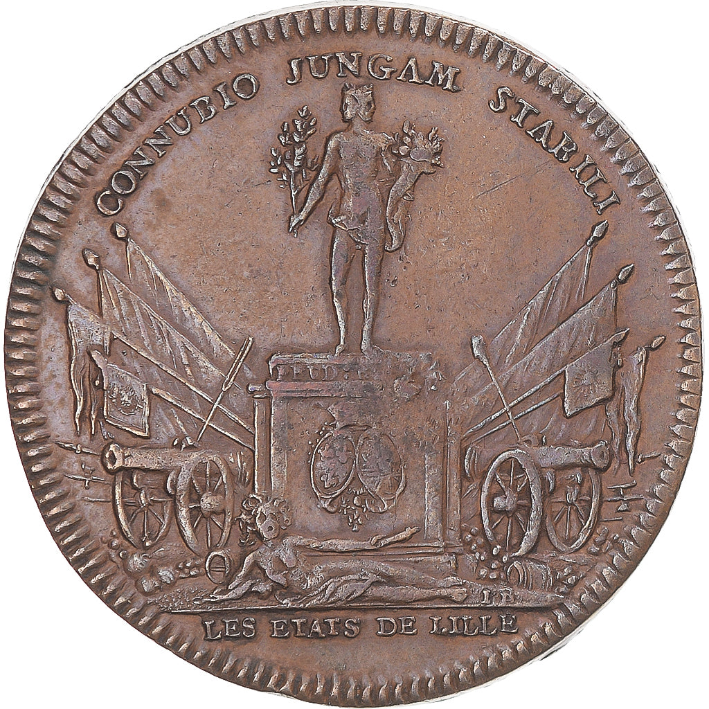 Francia, ficha, Louis XIV, États de Lille, BB, Rame, Feuardent:7236