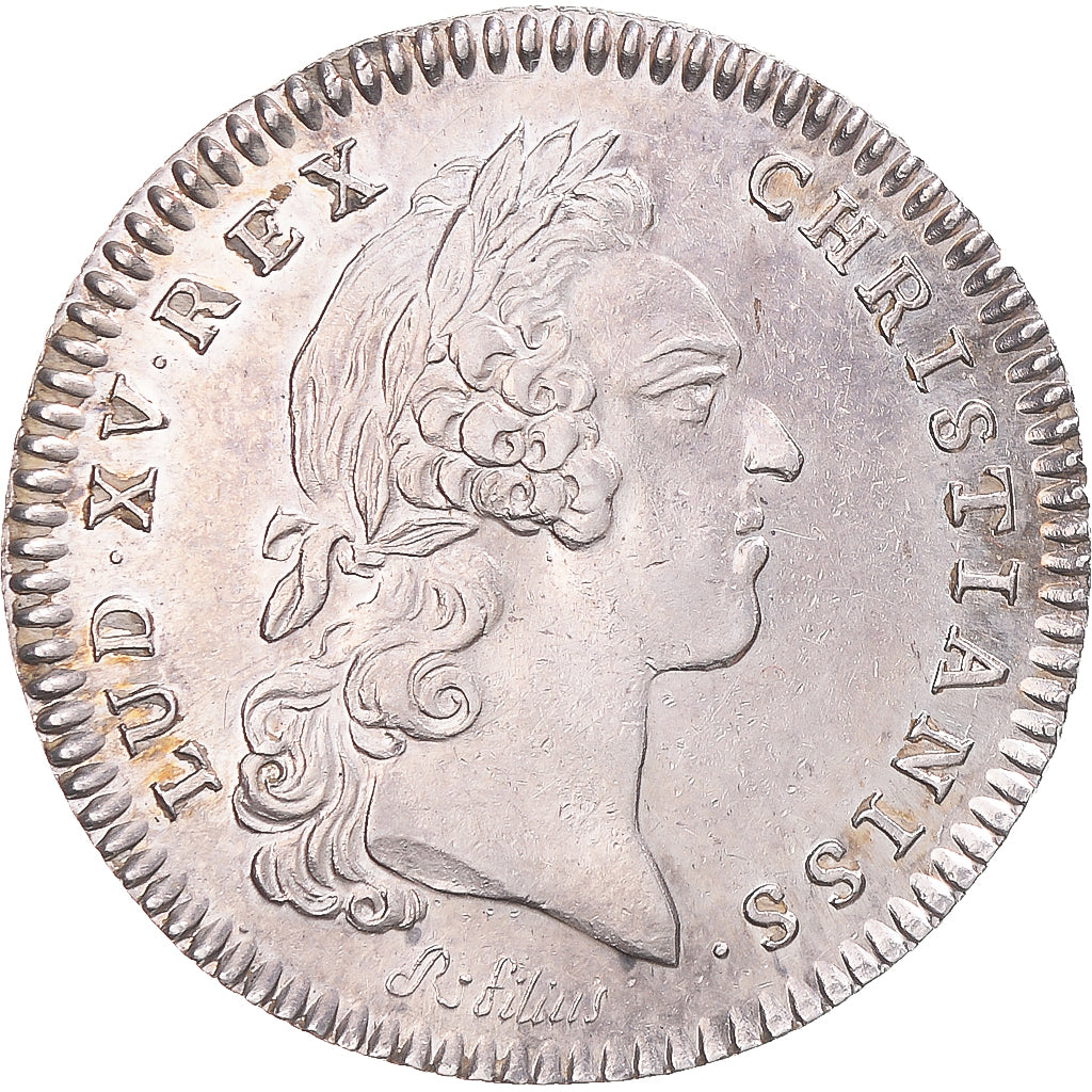 Francia, ficha, Louis XV, Procureurs de la Cour, BB, Argento, Feuardent:3226