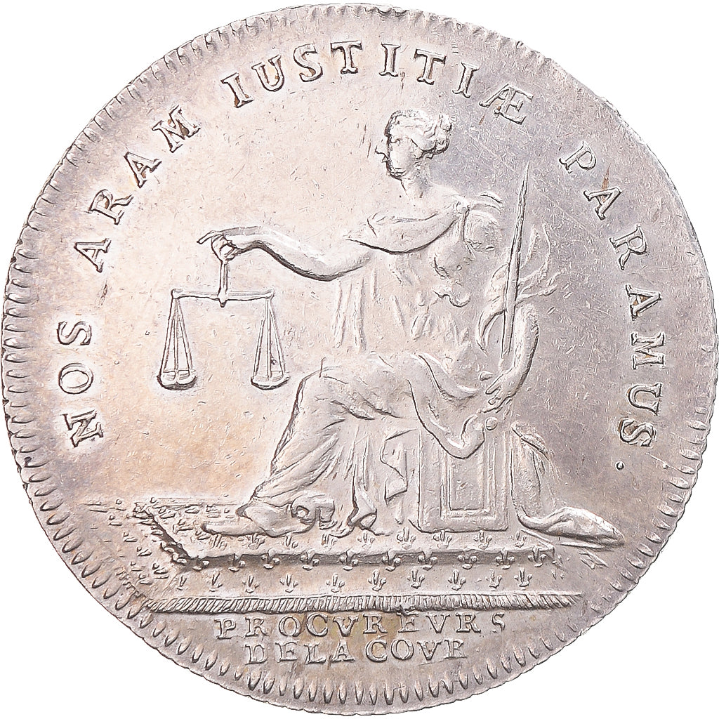 Francia, ficha, Louis XV, Procureurs de la Cour, BB, Argento, Feuardent:3226