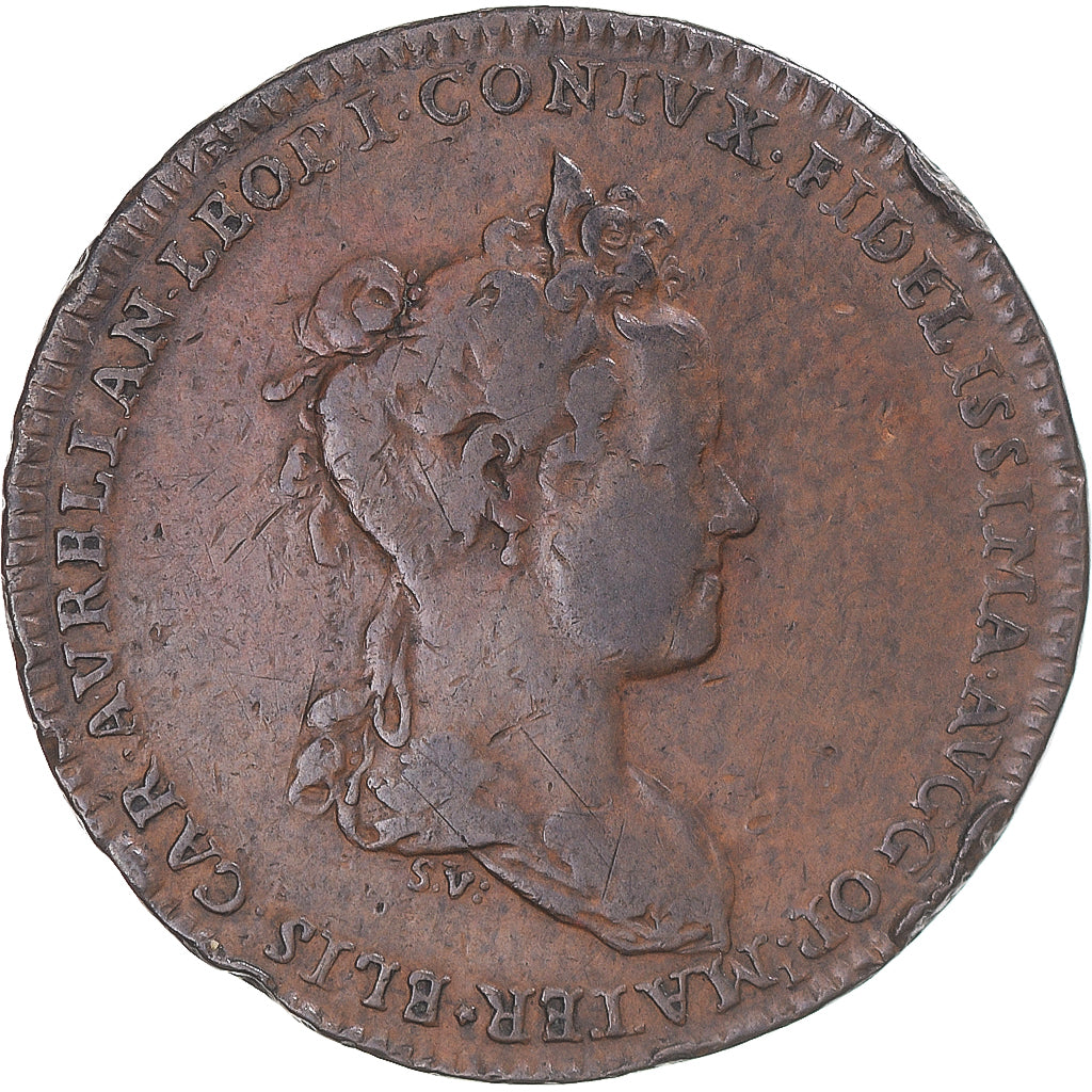 France, Jeton, Lorraine, Rentrée de la famille ducale à Nancy, 1714, TB+