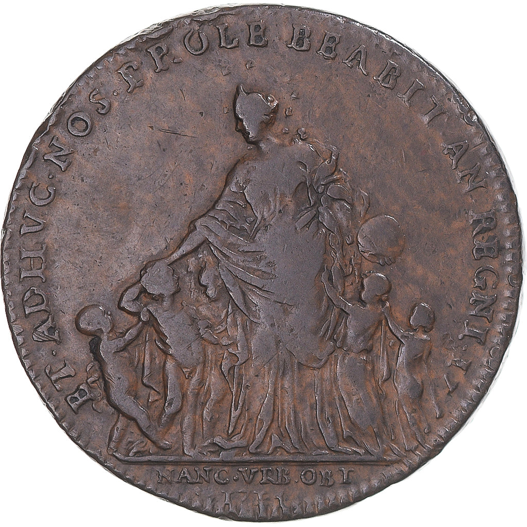 France, Jeton, Lorraine, Rentrée de la famille ducale à Nancy, 1714, TB+
