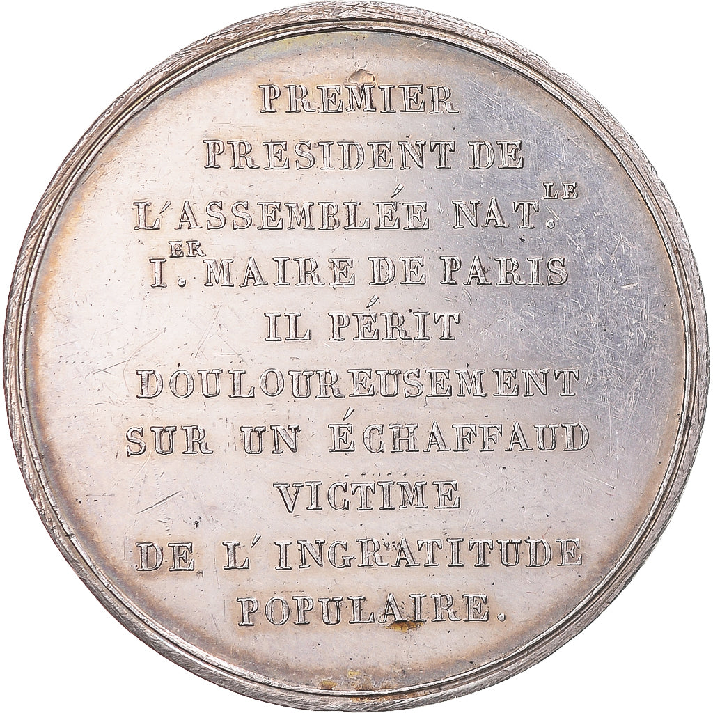 France, Token, Consulat, exécution de Bailly, maire de Paris, AN 9, AU(50-53)