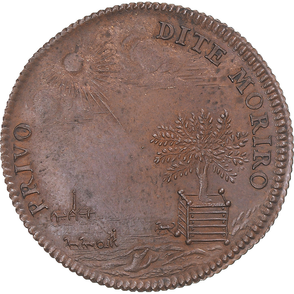 France, Jeton, Berry, André Levis de Ventadour, archevêque de Bourges, 1655