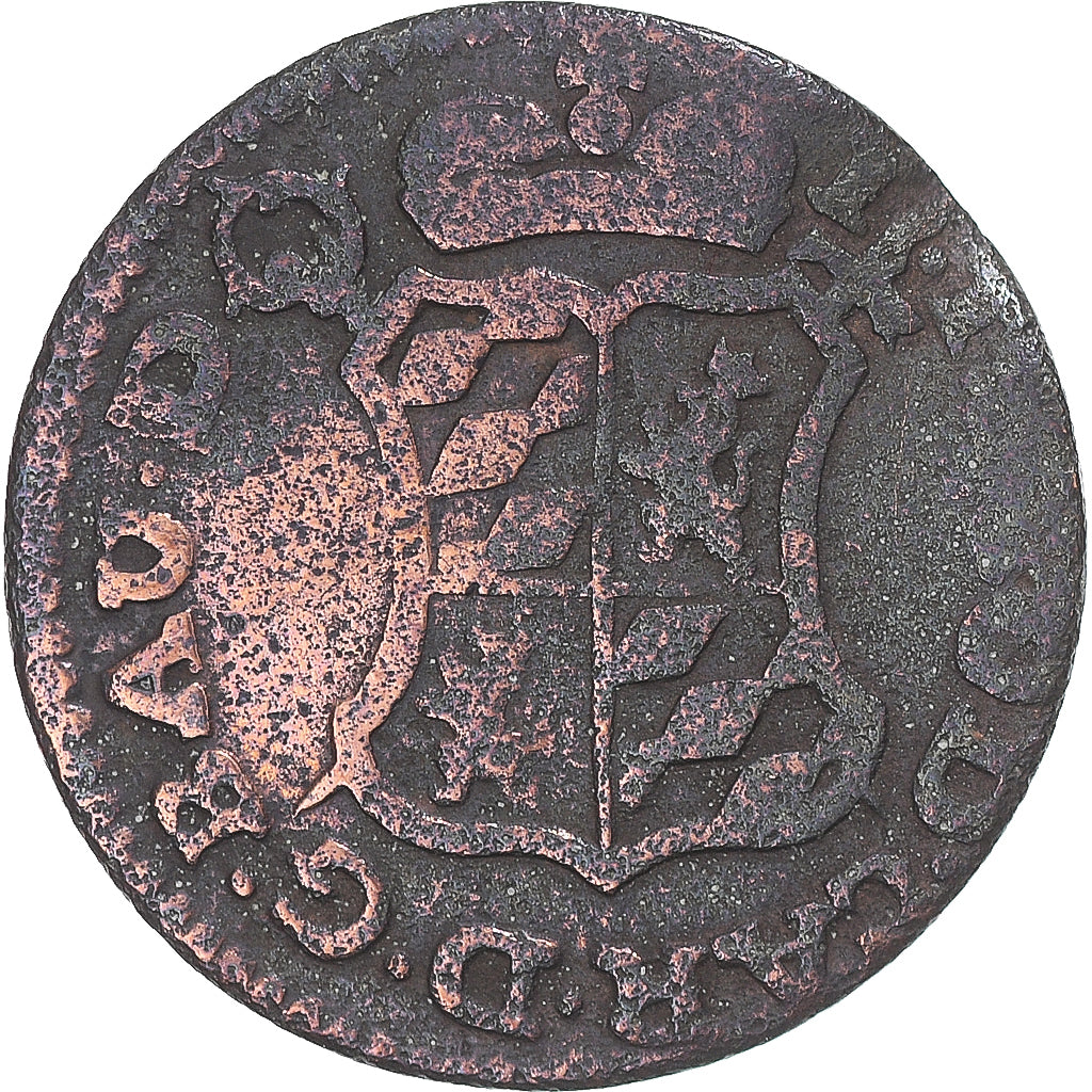 Coin, Prince-Bishopric of Liège, John Theodore, Liard, 1751, Liege, VF(30-35)