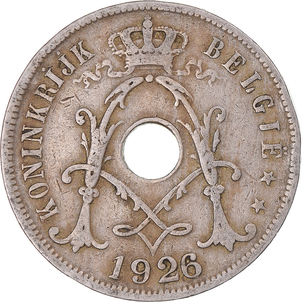 Coin, Belgium, Albert I, 25 Centimes, 1926, Brussels, VF(30-35), Copper-nickel