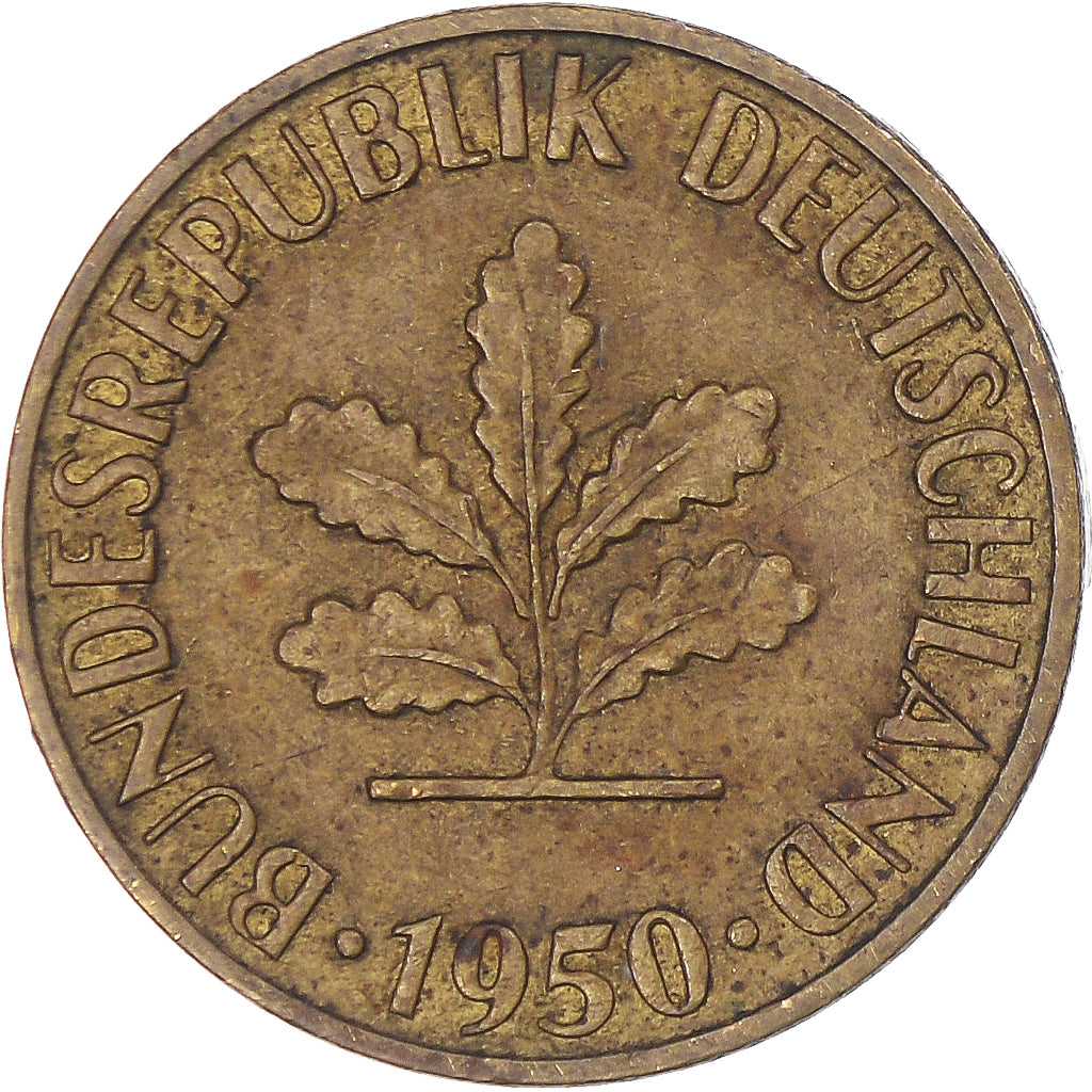 Moeda, ALEMANHA - REPÚBLICA FEDERAL, 5 Pfennig, 1950, Berlin, EF(40-45), Aço