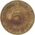 Coin, GERMANY - FEDERAL REPUBLIC, 5 Pfennig, 1950, Berlin, EF(40-45), Brass Clad