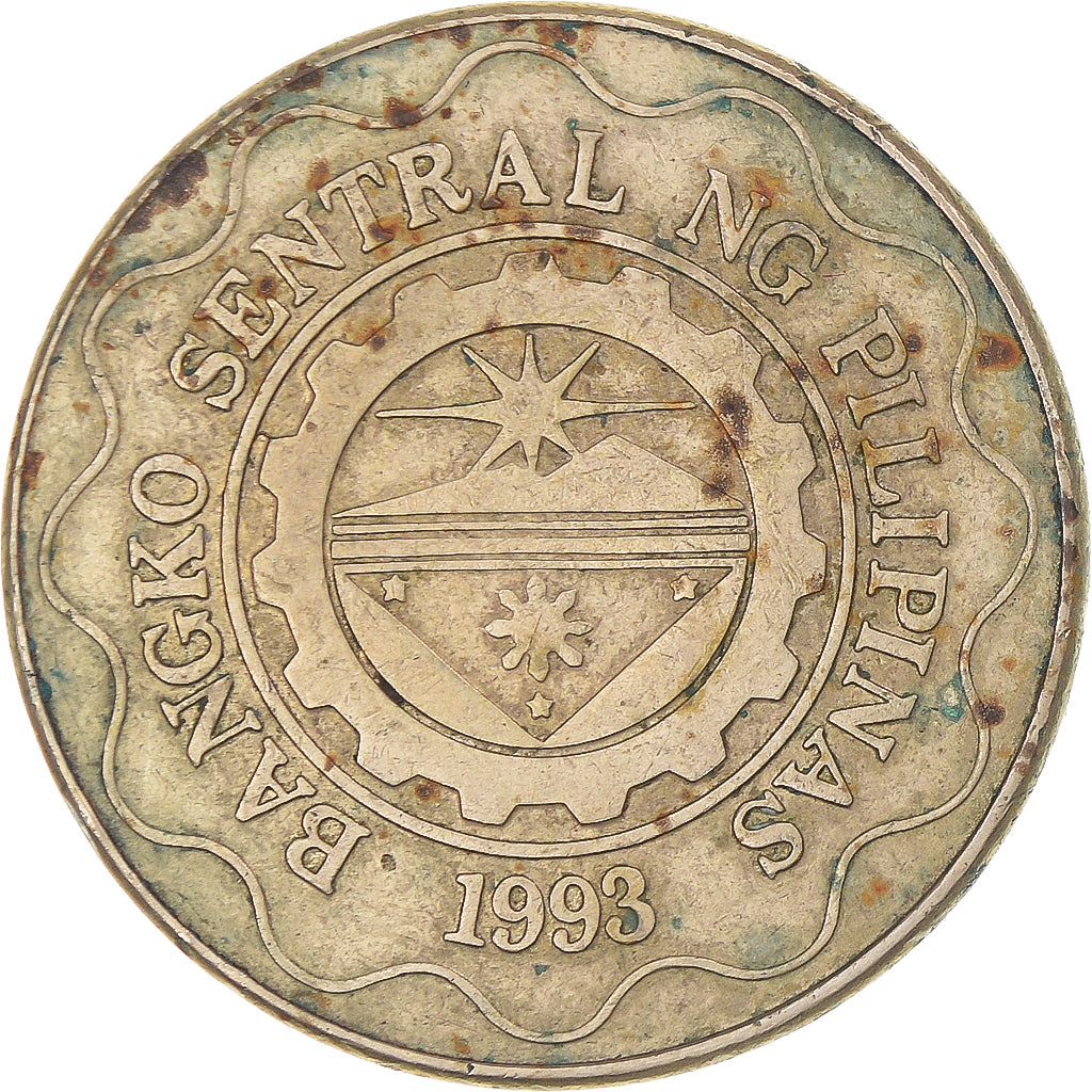 Coin, Philippines, 5 Piso, 1997, VF(30-35), Nickel-brass, KM:272