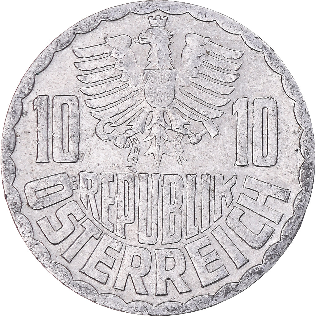 Moneta, Austria, 10 Groschen, 1969, Vienna, BB, Alluminio, KM:2878