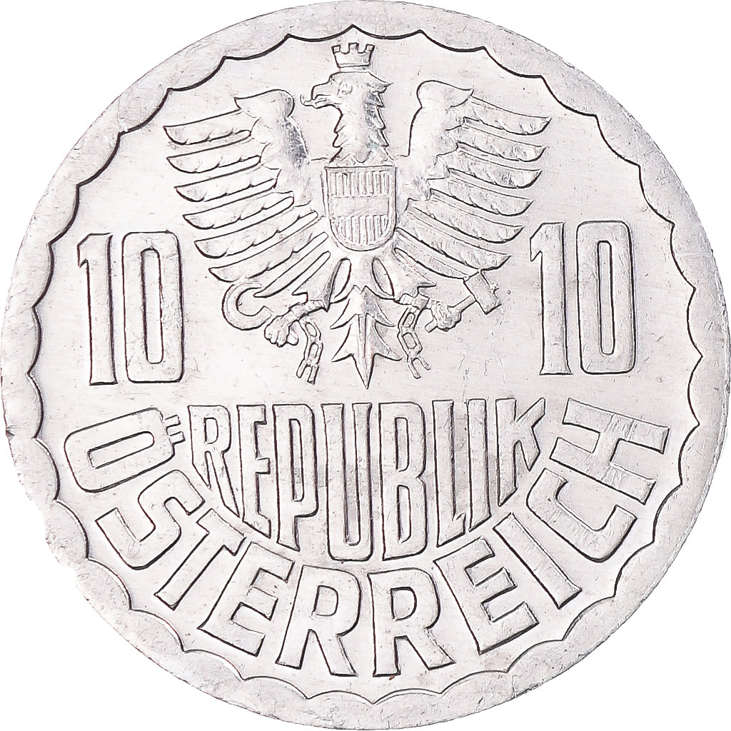 Moneta, Austria, 10 Groschen, 1983, Vienna, BB+, Alluminio, KM:2878