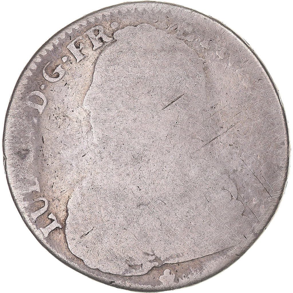 Munten, Frankrijk, Louis XV, 1/2 Ecu aux branches d'olivier, 1730, Bordeaux