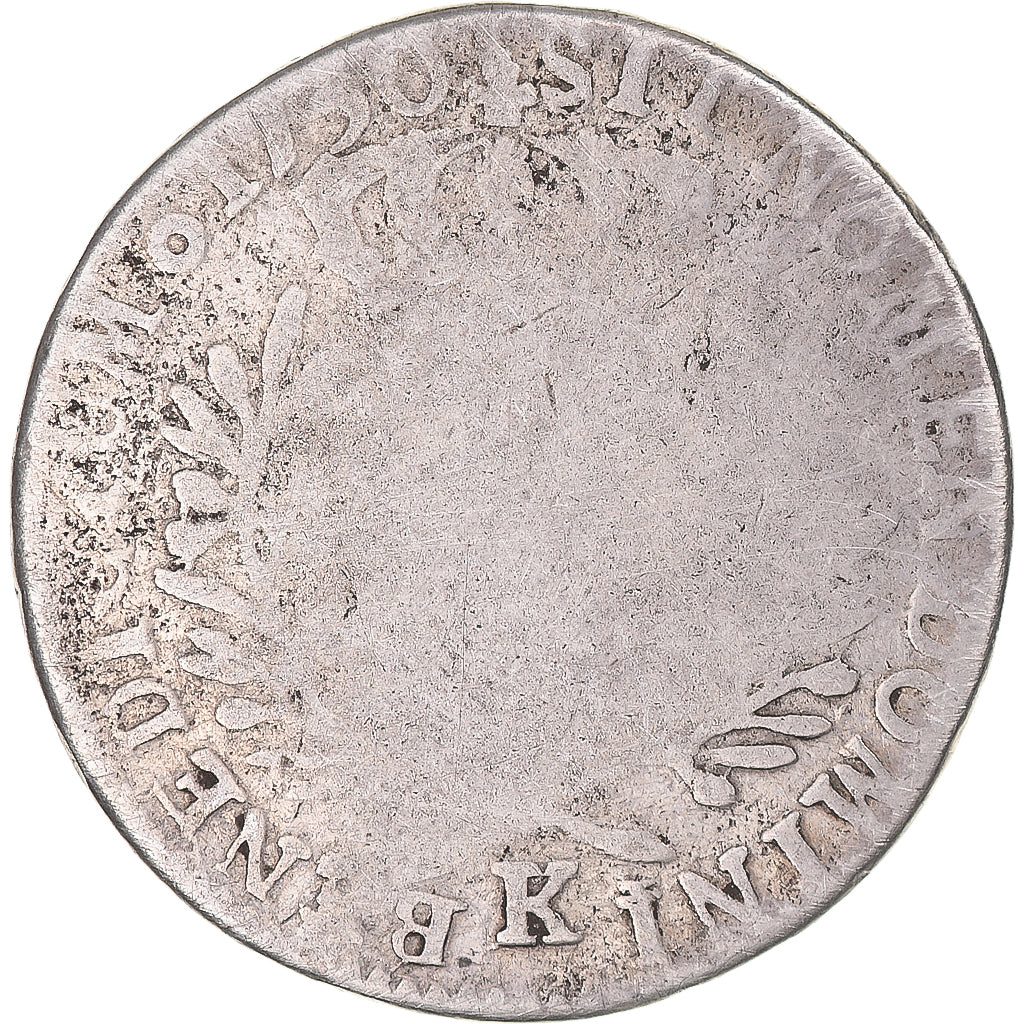 Munten, Frankrijk, Louis XV, 1/2 Ecu aux branches d'olivier, 1730, Bordeaux